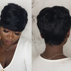 New Virgin Human Hair Short Wig